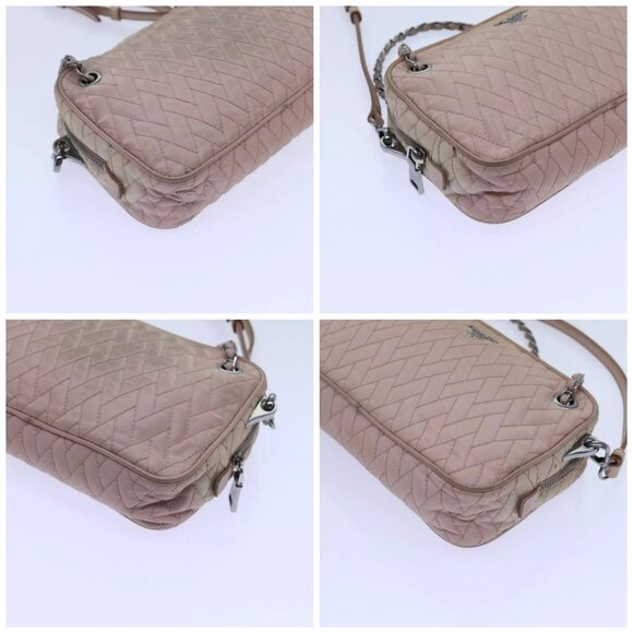 PRADA Quilted Hand Bag Nylon 2way Pink Auth - Picture 15 of 16